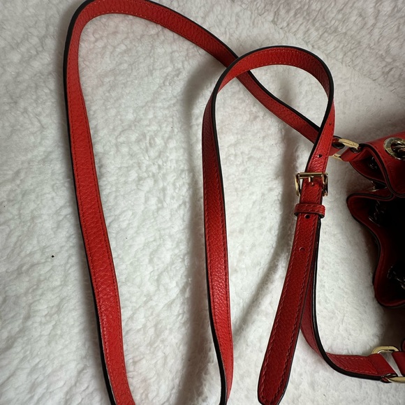 Michael Kors Red Bucket Shoulder Bag - Picture 10 of 10